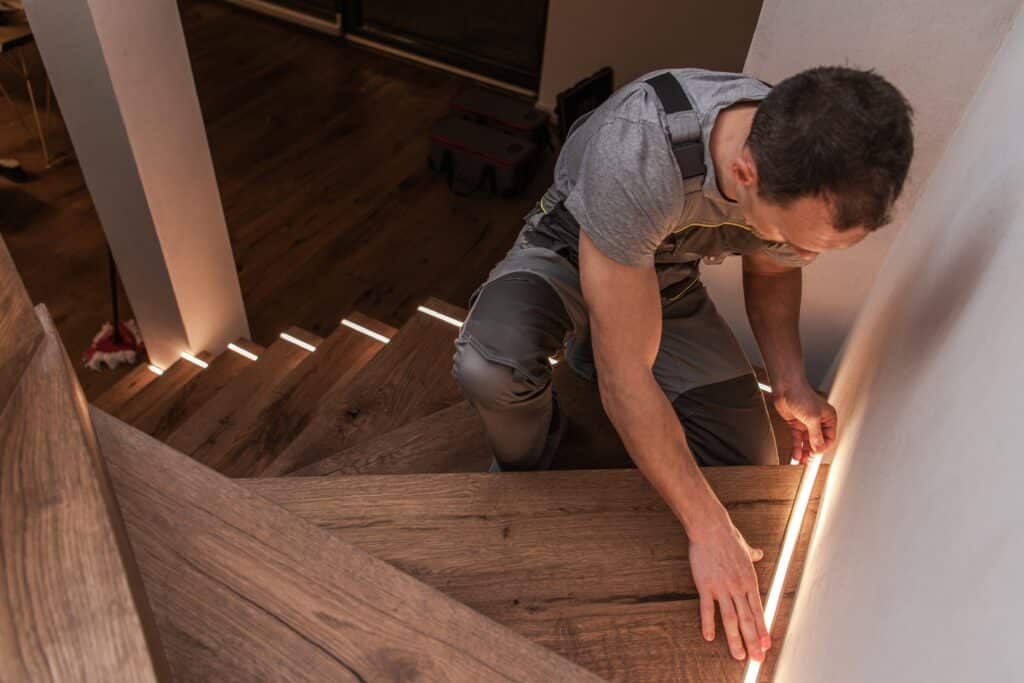 LED lighting installation in home