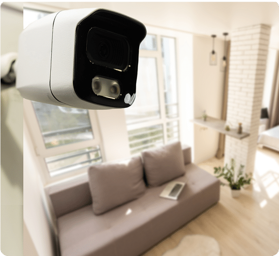 Surveillance camera in a home